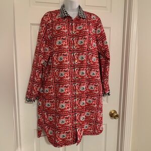 Mandi Paris Designs Georgia Game Day Shirt Dress